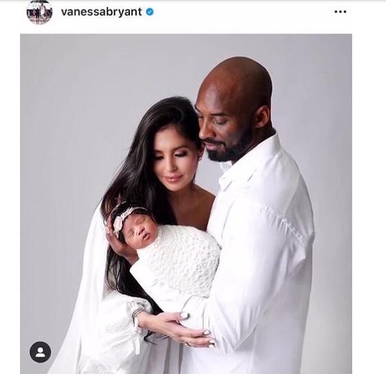 科比小女兒1歲生日 瓦妮莎再一次思念科比和二女兒吉安娜