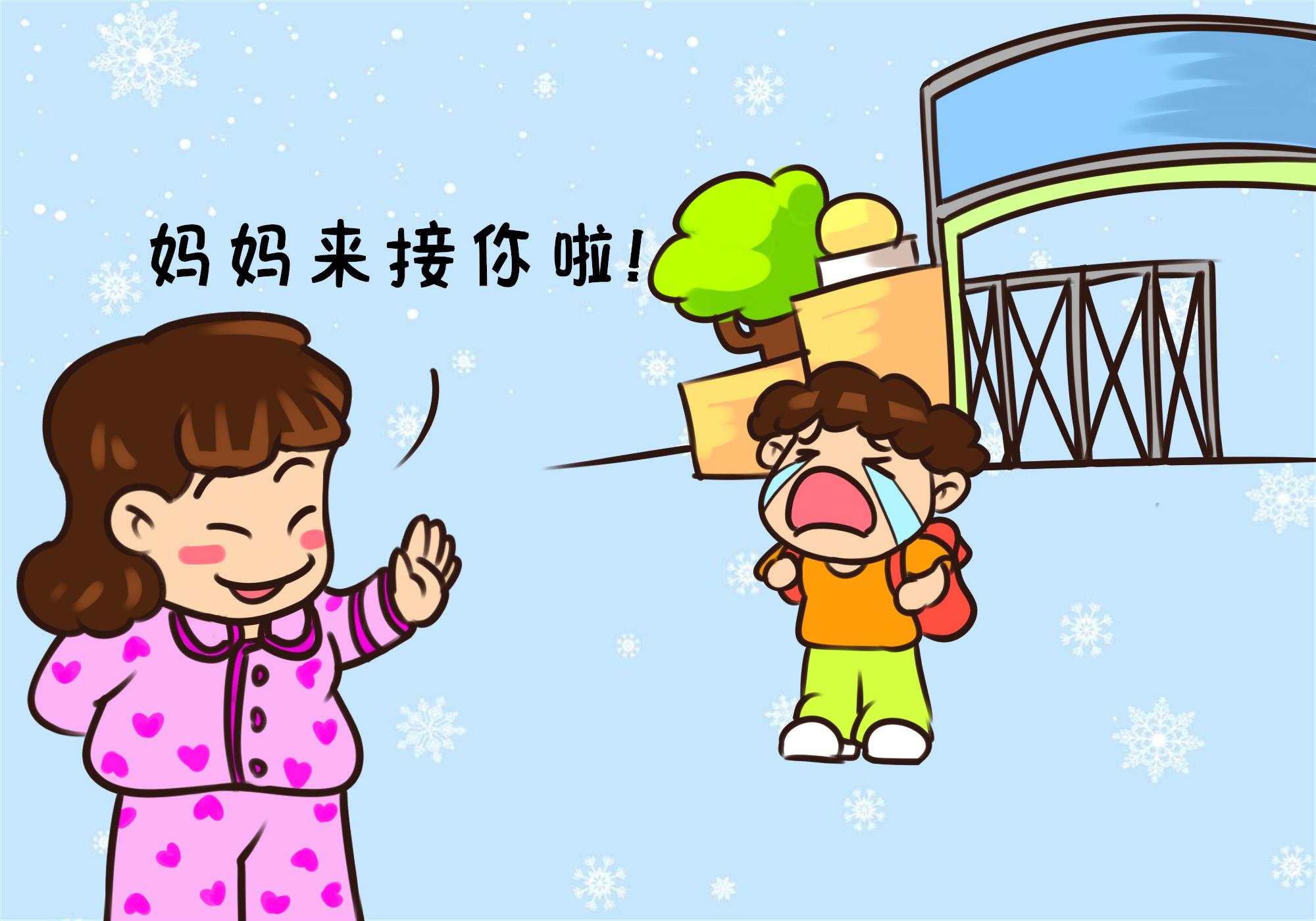 冬天一到，接娃家長又現(xiàn)“睡衣大軍”，網(wǎng)友吐槽：實力坑娃