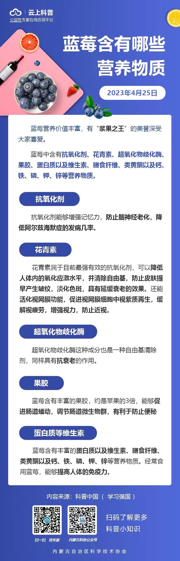 每日科普｜藍莓含有哪些營養(yǎng)物質(zhì)